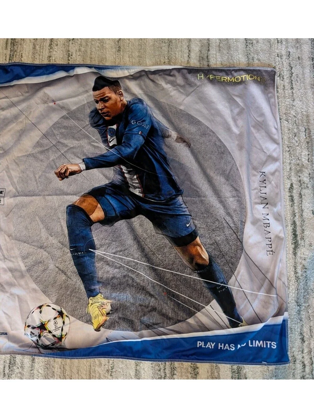 FIFA 23 Kylian Mbappe PlayStation HyperMotion GameStop Promo Fabric Banner Flag